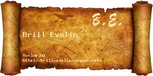 Brill Evelin névjegykártya