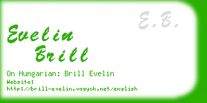 evelin brill business card